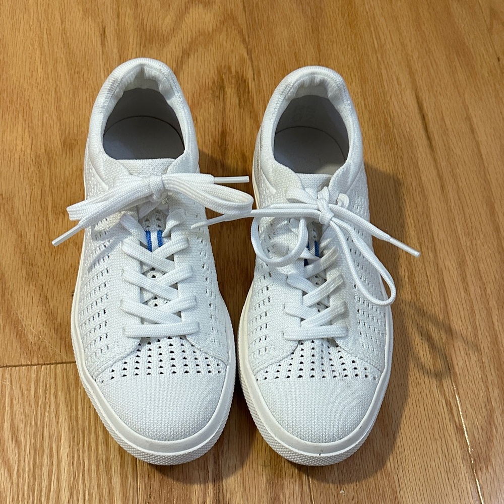 Rothy’s White Lace-Up Sneakers